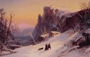 Winter In Switzerland by Jasper Francis Cropsey