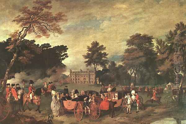 Lord Aldeburgh Reviewing Troops 1782 - view 1