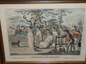 Jumping In Sacks by I. Robert and George Cruikshank