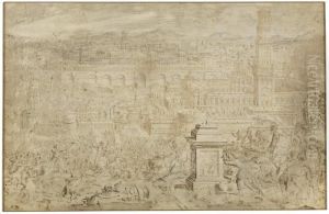 Topographic View Of Jerusalem: Judas Maccabeus Victorious Over Antiochus Topographic View Of Jerusalem: Judas Maccabeus Victorious Over Antiochus