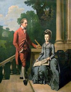 Portrait of a gentleman and his wife by Francis Wheatley