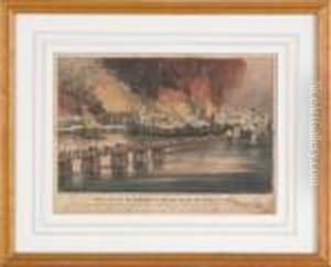 Small Folio Lithographs by Currier & Ives Publishers