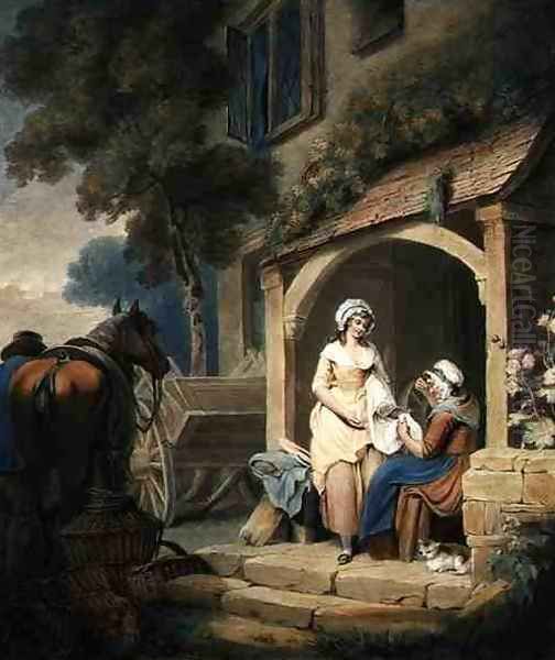 Returned from Market, engraved by W. Annis, pub. by Morgan & Pearce, 1803 by Francis Wheatley