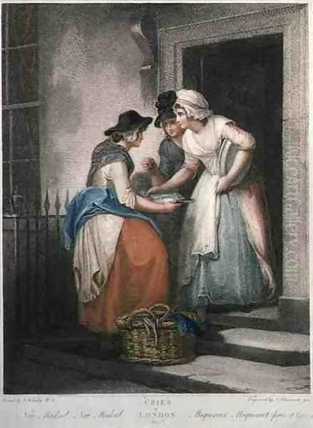 New Mackrel, New Mackrel, plate 5 of The Cries of London, engraved by Nicolo Schiavonetti (d.1813), pub. by Colnaghi & Co., 1795 - view 1