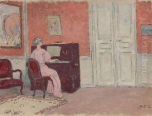 Femme Au Piano by Georges dEspagnat