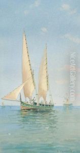 Sailing Vessels By Day And Night by Vincenzo D Esposito