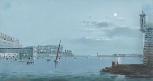 The Grand Harbour At Night, Malta by Vincenzo D Esposito