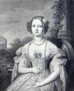 Gravure De La Fille Cadette Du Roi Louis-philippe Gravure De La Fille Cadette Du Roi Louis-philippe