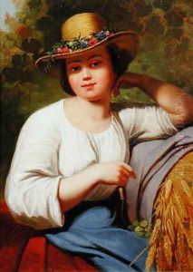 Portrait of a country girl by Francis Wheatley