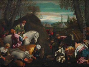 Encampment At A Watering Spring Encampment At A Watering Spring