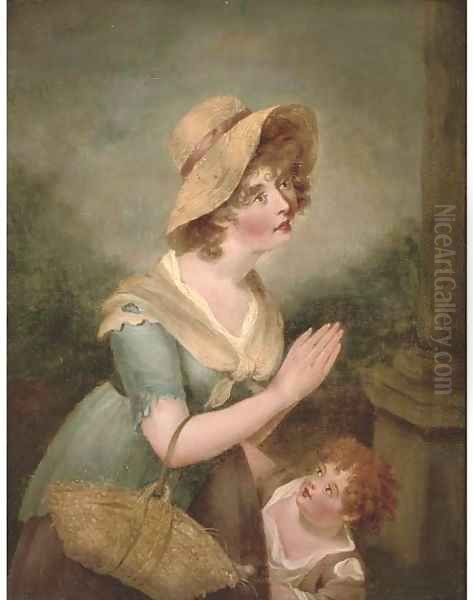 A mother and child - view 1