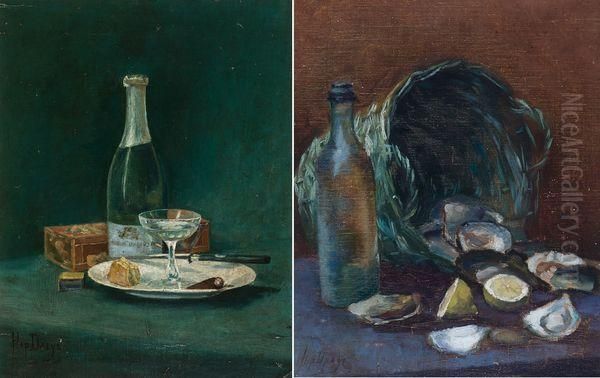Nature Morte Avec Bouteille De Champagne - view 1