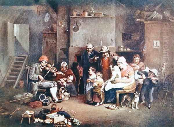 The Blind Fiddler, illustration from Lives of Great Men Told by Great Men, edited by Richard Wilson, c.1920s - view 1