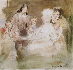 Columbus (1451-1506) and Queen Isabella (1451-1504) 1836 by Sir David Wilkie