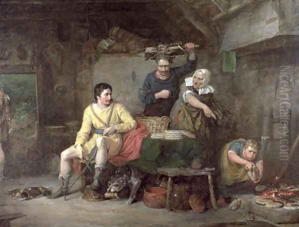 King Alfred burning the cakes, 1806 - view 1