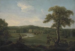 A View Of Eshott Hall, North Yorkshire by Nicholas Thomas Dall