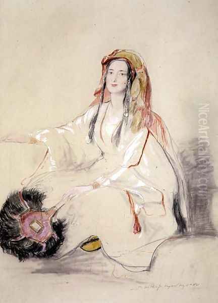 Mrs Moore, Wife of the British Consul at Beirut, in Arab Dress, 1841 - view 1