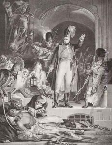 Sir David Baird (1757-1829) discovering the body of Tippoo Sultan (1744-99) after the capture of Seringapatam, 4 May 1799, from Illustrations of English and Scottish History Volume II by Sir David Wilkie