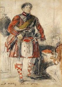George IV in Highland Dress at the Palace of Holyrood, 1822