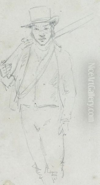 Study Of A Boer Carrying A Gun - view 1