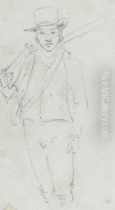 Study Of A Boer Carrying A Gun