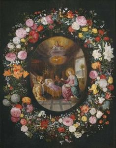 Anbetung Des Schlafenden Christusknaben by Andries Daniels or Danielsz