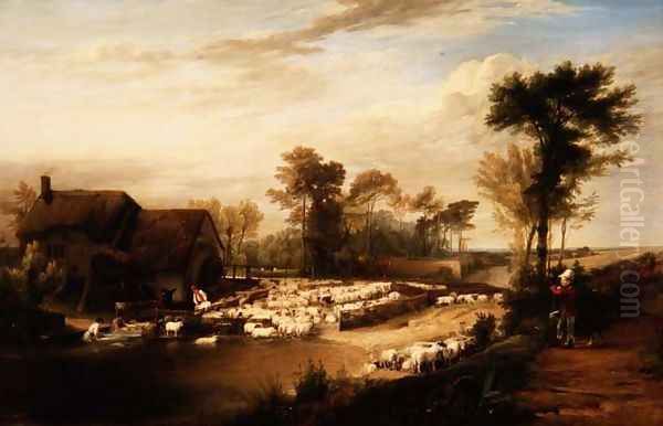 Sheepwashing, 1816 - view 1