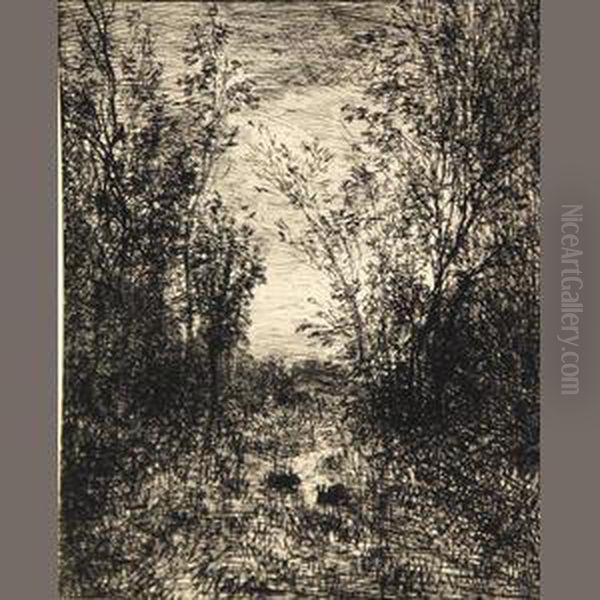 Le Ruisseau Dans La Clairiere, From Quarante Cliches-glaces - view 1