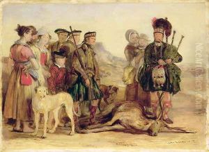 The Death of the Red Deer, with McIntyre and McGregor, Stalker and Piper to the Duke of Atholl, 1821 The Death of the Red Deer, with McIntyre and McGregor, Stalker and Piper to the Duke of Atholl, 1821