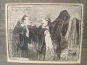 Les Gens De Justice by Honore Daumier