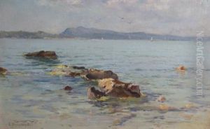 Sunny Coastal View by Eugene Baptiste E. Dauphin
