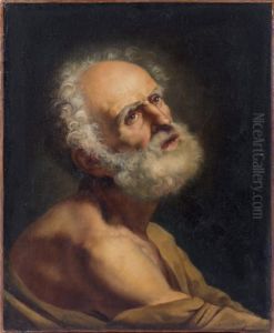 Figure D'homme Barbu by Jacques Louis David