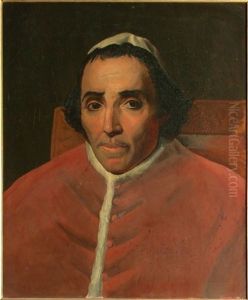 Portret Van Paus Pius Vii by Jacques Louis David