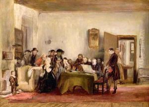 Sketch for The Reading of a Will, c.1820 by Sir David Wilkie