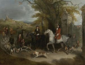 Sir Roger De Coverly And His Hounds by Richard Barrett Davis