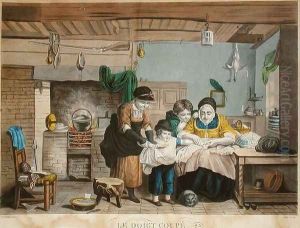 The Cut Finger, engraved by Joly, c.1830-40 by Sir David Wilkie