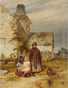 Three Country Sisters by Henry Thomas Dawson