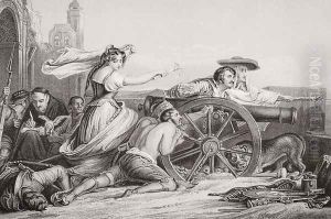 The Defence of Saragossa, 1808, from Illustrations of English and Scottish History Volume II by Sir David Wilkie
