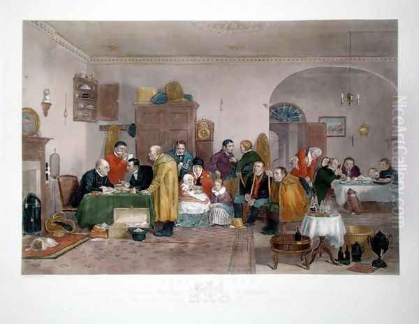 Rent Day, engraved by Abraham Raimbach (1784-1868), published 1817 - view 1