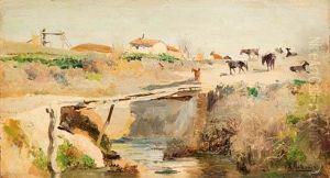 Paisaje Con Rebano by Aureliano de Beruete y Moret