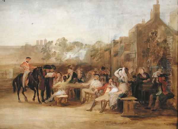 Study for 'Chelsea Pensioners Reading the Waterloo Dispatch, 1822 - view 1