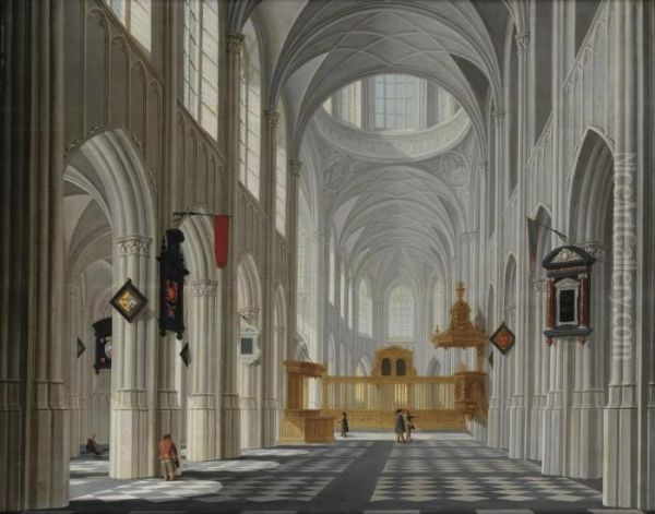 The Interior Of A Gothic Church - view 1