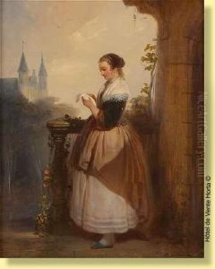 La Lecture De La Lettre by Eugene Francois De Block