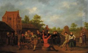 Scena Di Festa Campestre by Pieter de Bloot