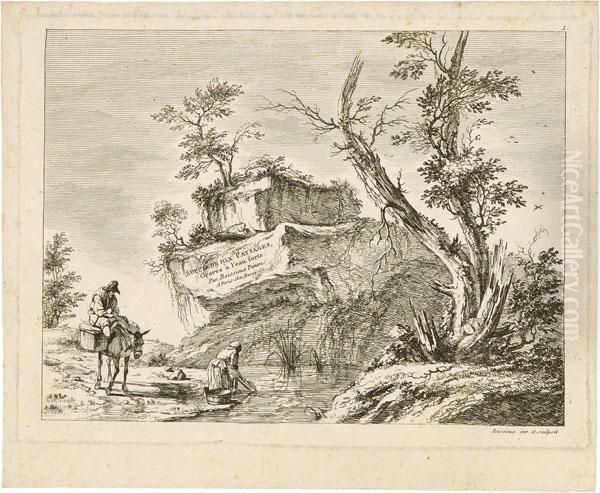 Suite De Dix Paysages, Graves A L'eau-forte, Par Boissieu, Peintre - view 1