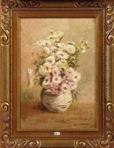 Vase De Fleurs Des Champs by Henri De Braeckeleer