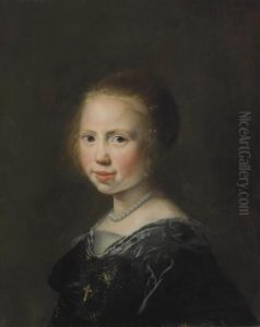 Portrait Of A Young Girl by Jan De Bray