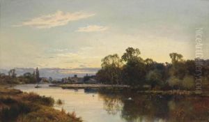 Evening Near Dorchester by Alfred de Breanski