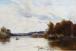 Penton Hook On The Thames by Alfred de Breanski