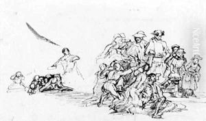 A composition sketch by Sir David Wilkie